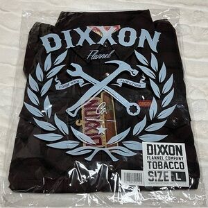 New DIXXON The Tobacco Flannel Mens Large BNIB